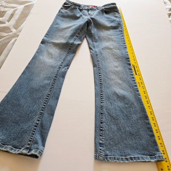 SO Stretch Boot Cut Flare Leg Denim Jeans Junior Sz 7 - Picture 7 of 12